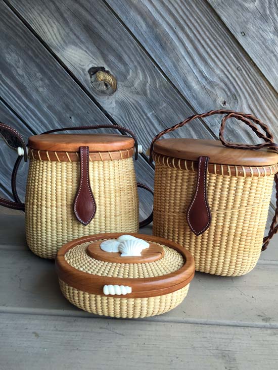 Vintage Mid Century Nantucket Basket Bucket Purse W/ Leather Lid & Bamboo  Handle - Etsy